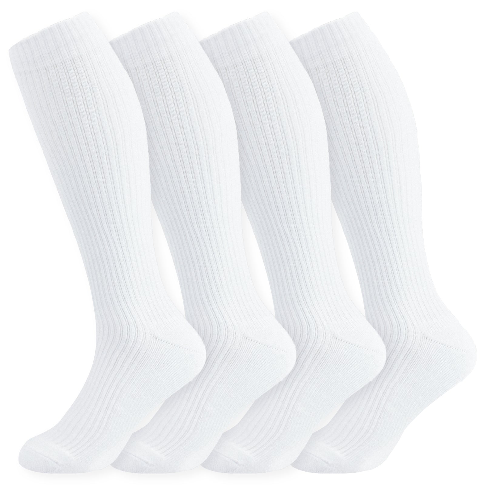 8-15mmHg Cotton Compression Socks 4Paris Knee High for Sports Travel Nurse